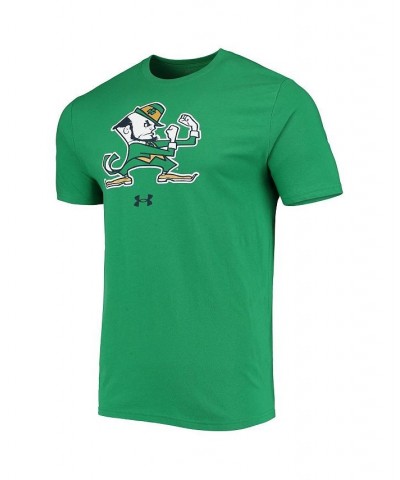 Men's Kelly Green Notre Dame Fighting Irish Mascot Logo Performance Cotton T-shirt $26.09 T-Shirts