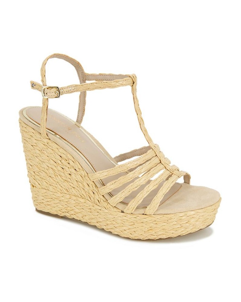 Women's Celia Platform Wedge Sandals White $58.05 Shoes