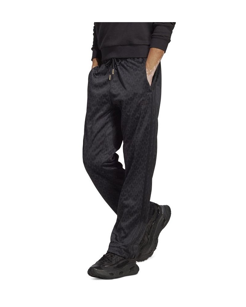 Men's Graphics Allover Monogram Print Jogger Pants Black $43.20 Pants