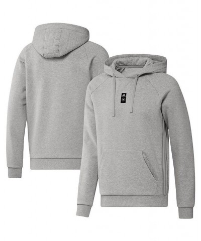 Men's Heathered Gray Charlotte FC Travel Raglan Pullover Hoodie $41.40 Sweatshirt