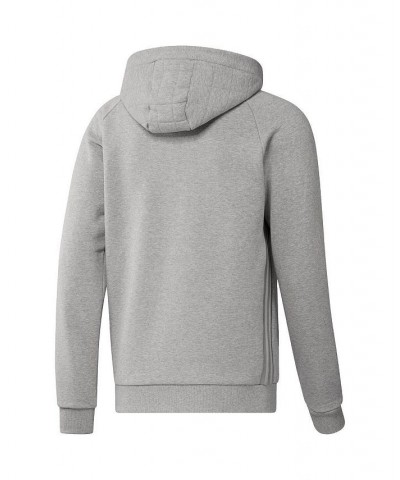 Men's Heathered Gray Charlotte FC Travel Raglan Pullover Hoodie $41.40 Sweatshirt