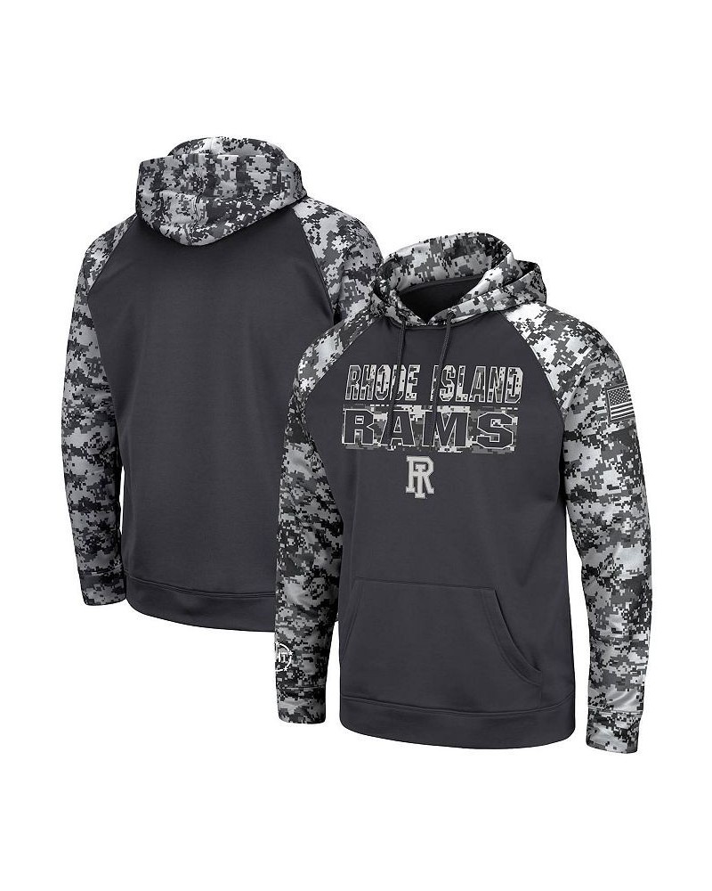 Men's Charcoal Rhode Island Rams OHT Military-Inspired Appreciation Digital Camo Pullover Hoodie $31.31 Sweatshirt