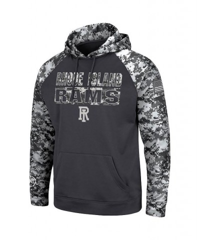 Men's Charcoal Rhode Island Rams OHT Military-Inspired Appreciation Digital Camo Pullover Hoodie $31.31 Sweatshirt