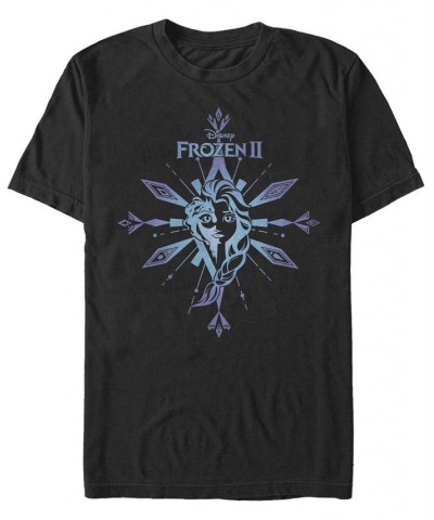 Men's Elsa The Element Short Sleeve Crew T-shirt Black $14.35 T-Shirts