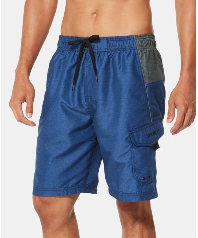 Men's Marina Sport VaporPLUS 9" Swim Trunks Blue Heather $18.96 Swimsuits