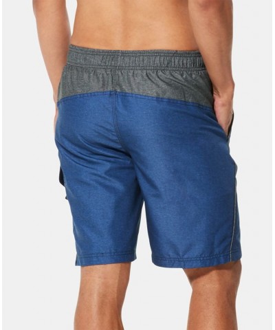 Men's Marina Sport VaporPLUS 9" Swim Trunks Blue Heather $18.96 Swimsuits