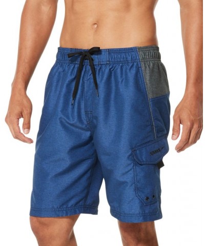 Men's Marina Sport VaporPLUS 9" Swim Trunks Blue Heather $18.96 Swimsuits