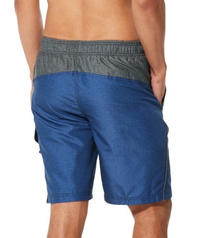 Men's Marina Sport VaporPLUS 9" Swim Trunks Blue Heather $18.96 Swimsuits