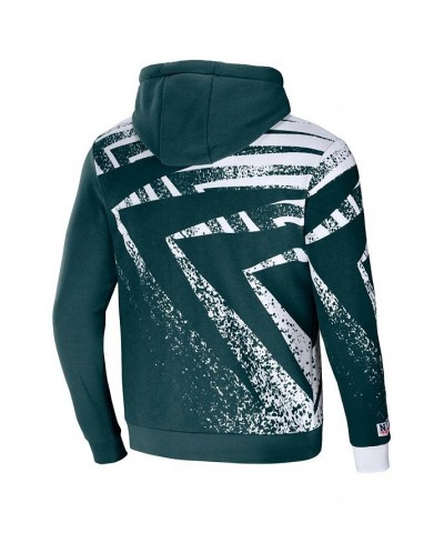 Men's NFL X Staple Green Philadelphia Eagles Team Slogan All Over Print Pullover Hoodie $32.20 Sweatshirt