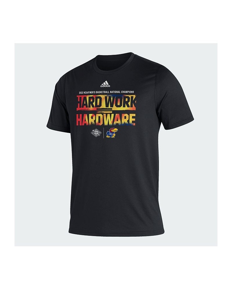 adidas Men's Black Kansas Jayhawks 2022 NCAA Men's Basketball Tournament March Madness National Champions T-Shirt $15.68 T-Sh...