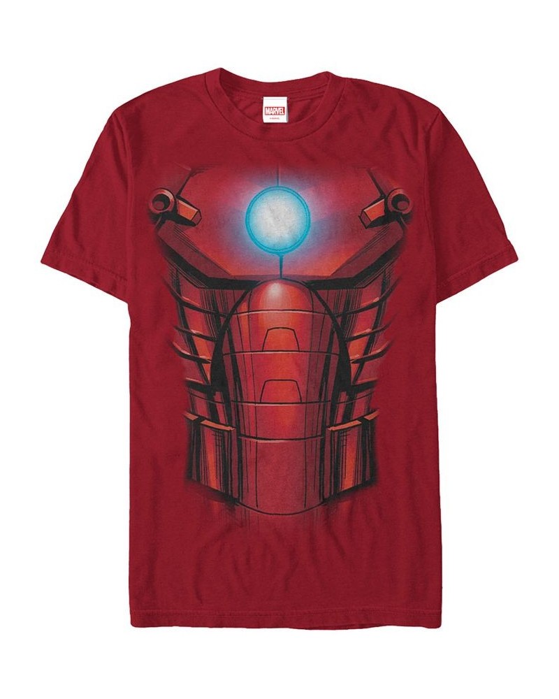 Marvel Men's Comic Collection Iron Mans Suit Upgraded Short Sleeve T-Shirt Red $19.59 T-Shirts