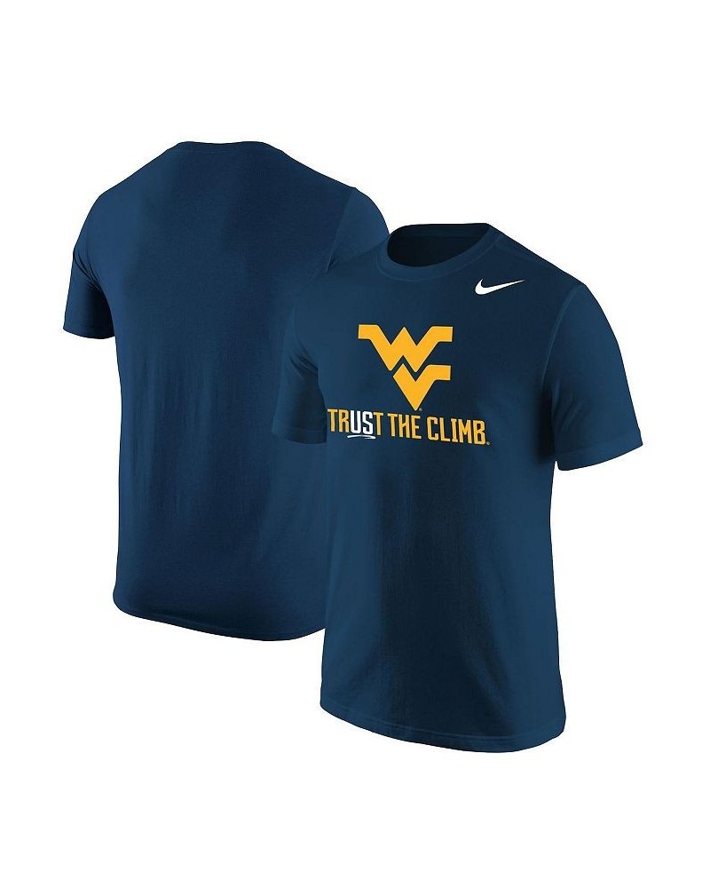 Men's Navy West Virginia Mountaineers Trust the Climb Core T-shirt $21.23 T-Shirts