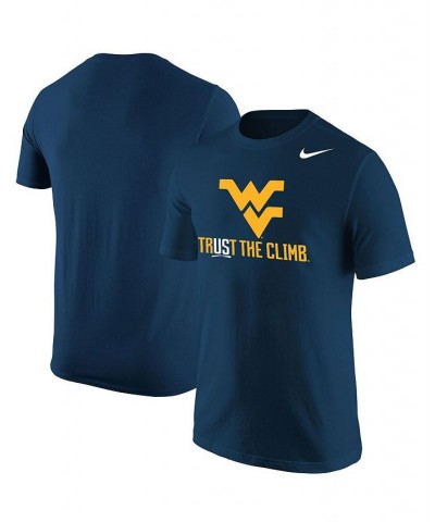 Men's Navy West Virginia Mountaineers Trust the Climb Core T-shirt $21.23 T-Shirts