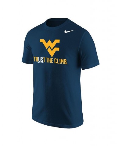 Men's Navy West Virginia Mountaineers Trust the Climb Core T-shirt $21.23 T-Shirts