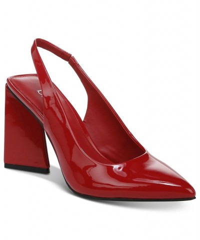 Women's Arrica Slingback Pumps Red $25.39 Shoes