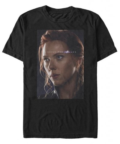 Marvel Men's Avengers Endgame Black Widow Avenge the Fallen, Short Sleeve T-shirt Black $14.70 T-Shirts