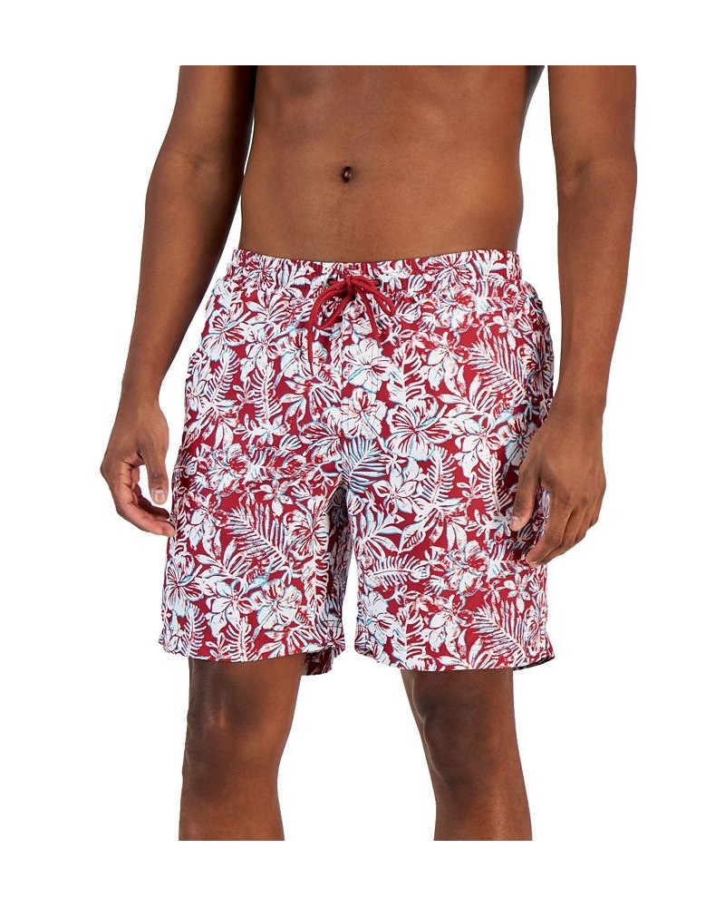 Men's Mahalo Floral Swim Trunks White $12.99 Swimsuits