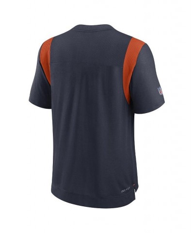 Men's Navy Chicago Bears Sideline Tonal Logo Performance Player T-shirt $29.14 T-Shirts