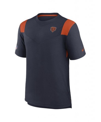 Men's Navy Chicago Bears Sideline Tonal Logo Performance Player T-shirt $29.14 T-Shirts