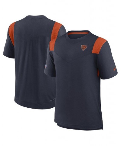 Men's Navy Chicago Bears Sideline Tonal Logo Performance Player T-shirt $29.14 T-Shirts