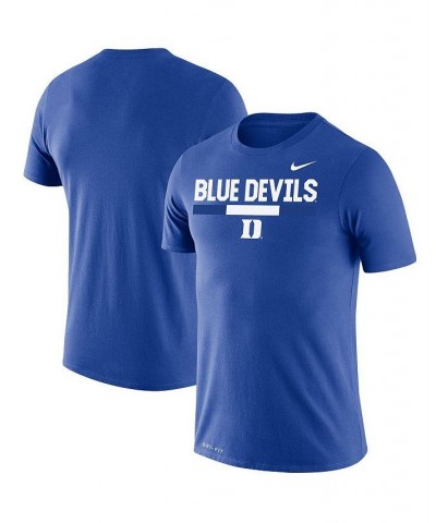 Men's Royal Duke Blue Devils Team Dna Legend Performance T-shirt $23.99 T-Shirts