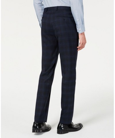 Men's Slim-Fit Wool Suit Separates Pants Blue $44.71 Suits