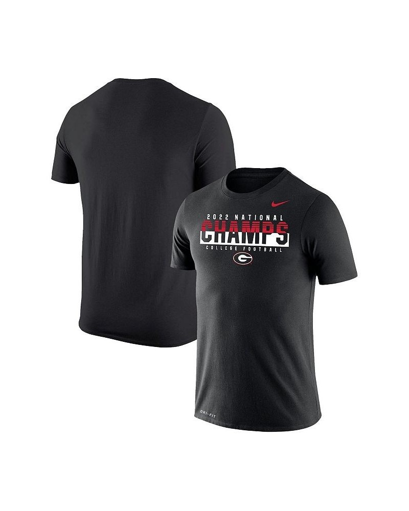 Men's Black Georgia Bulldogs College Football Playoff 2022 National Champions Legend Performance T-shirt $25.99 T-Shirts