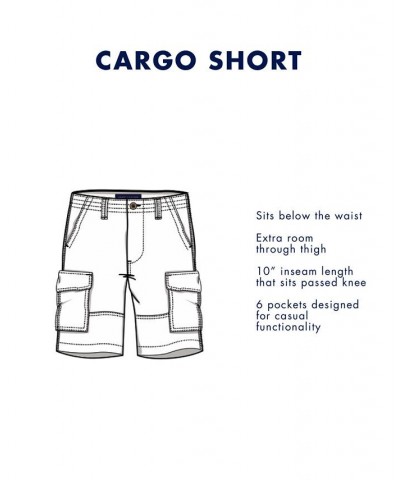 Men's 10" Cotton Cargo Shorts Chino $29.90 Shorts