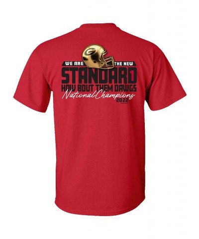 Men's Red Georgia Bulldogs College Football Playoff 2022 National Champions Gold Standard T-shirt $22.39 T-Shirts