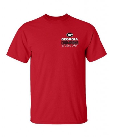 Men's Red Georgia Bulldogs College Football Playoff 2022 National Champions Gold Standard T-shirt $22.39 T-Shirts