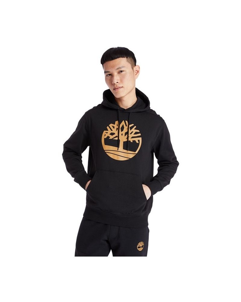 Men's Core Regular-Fit Logo Hoodie Black $32.90 Sweatshirt