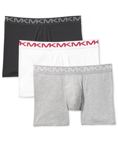 Men's Performance Cotton Boxer Briefs, 3-Pack Gray $21.53 Underwear