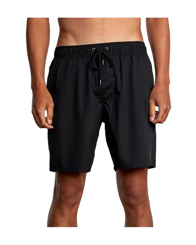 Men's Solid Opposites Elastic 2 Shorts Black $19.80 Swimsuits