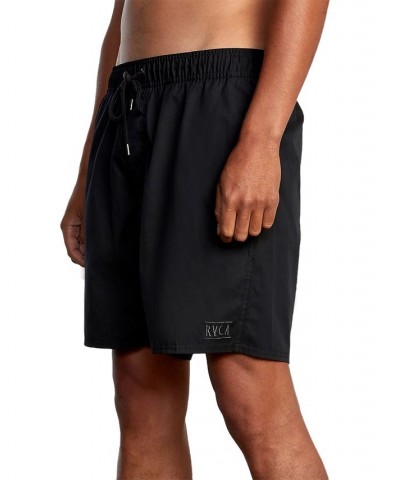 Men's Solid Opposites Elastic 2 Shorts Black $19.80 Swimsuits