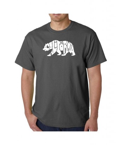 Men's Word Art T-Shirt - California Bear Gray $11.50 T-Shirts