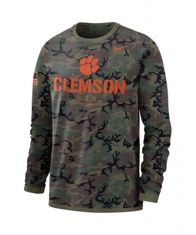 Men's Camo Clemson Tigers Military-Like Appreciation Performance Long Sleeve T-shirt $23.19 T-Shirts