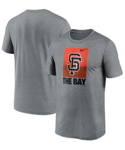 Men's Heathered Gray San Francisco Giants Local Logo Legend T-shirt $23.50 T-Shirts