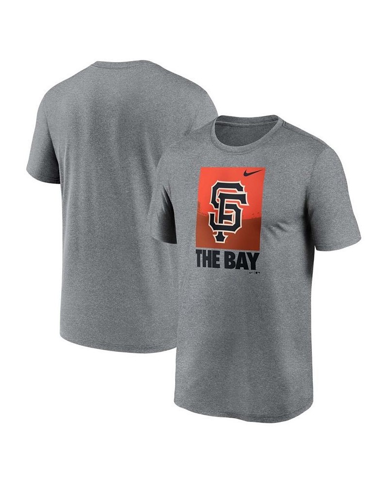 Men's Heathered Gray San Francisco Giants Local Logo Legend T-shirt $23.50 T-Shirts