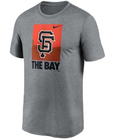 Men's Heathered Gray San Francisco Giants Local Logo Legend T-shirt $23.50 T-Shirts