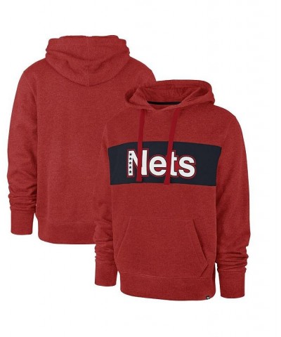 Men's Red Brooklyn Nets 2021/22 City Edition Wordmark Chest Pass Pullover Hoodie $23.20 Sweatshirt