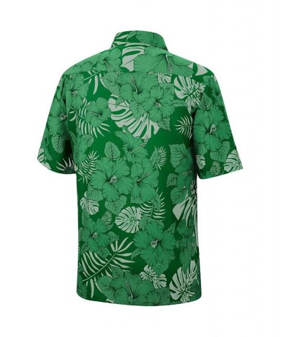 Men's Green Oregon Ducks The Dude Camp Button-Up Shirt $33.60 Shirts