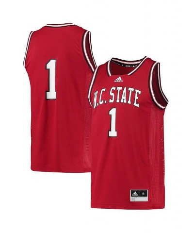 Men's 1 Red NC State Wolfpack Reverse Retro Jersey $49.00 Jersey