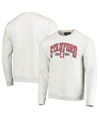 Men's Heathered Gray Stanford Cardinal Upperclassman Pocket Pullover Sweatshirt $30.75 Sweatshirt