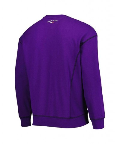 Men's Purple Sacramento Kings Peter French Terry Pullover Crew Sweatshirt $29.40 Sweatshirt