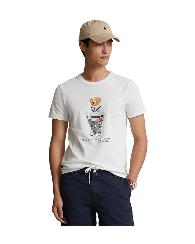 Men's Classic-Fit Polo Bear Jersey T-Shirt White $41.34 T-Shirts