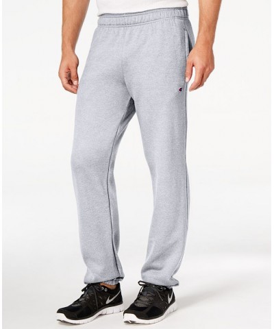 Men's Powerblend Fleece Relaxed Pants Oxford Gray $24.94 Pants