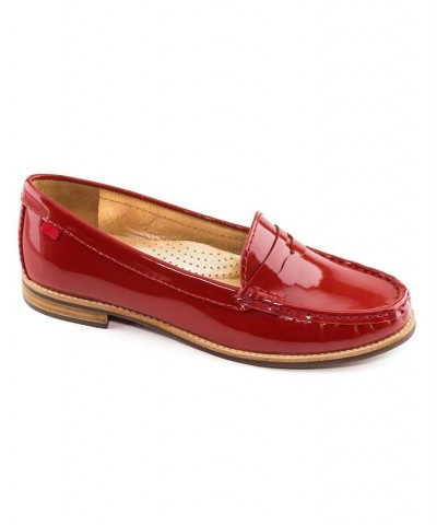 Women's East Village Loafers Red $67.65 Shoes