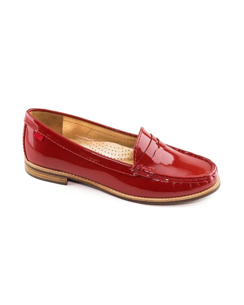 Women's East Village Loafers Red $67.65 Shoes