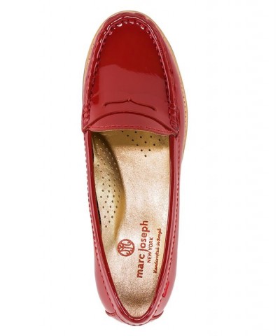 Women's East Village Loafers Red $67.65 Shoes