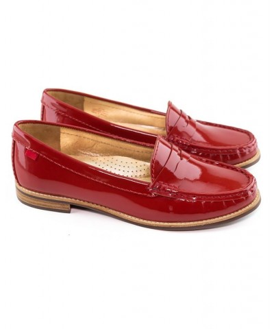 Women's East Village Loafers Red $67.65 Shoes